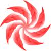 Pink Spiral Flower Clip Art